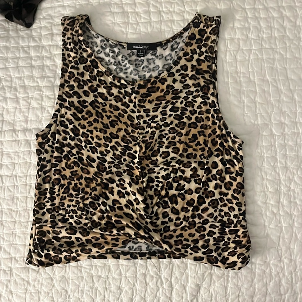 Cheetah Print Crop Top